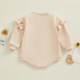 thumbnail image 3 of Bagilaanoe Newborn Baby Girl Oversized Romper Sweatshirt Long Sleeve Bodysuits Letter Print Pullover 6M 12M 18M Infant Casual Tee Tops, 3 of 8
