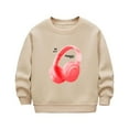 thumbnail image 2 of Cowsor Girl's Boy's Letter Print Graphic Sweatshirt Long Sleeve Thermal Pullover Tops, 2 of 5