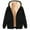 Black, variant on Pxxlle Womens Sherpa Lined Hoodies Zip Up Winter Jackets with Hood Plus Size Long Sleeve Hooded Sweatshirts with Pockets Navy M