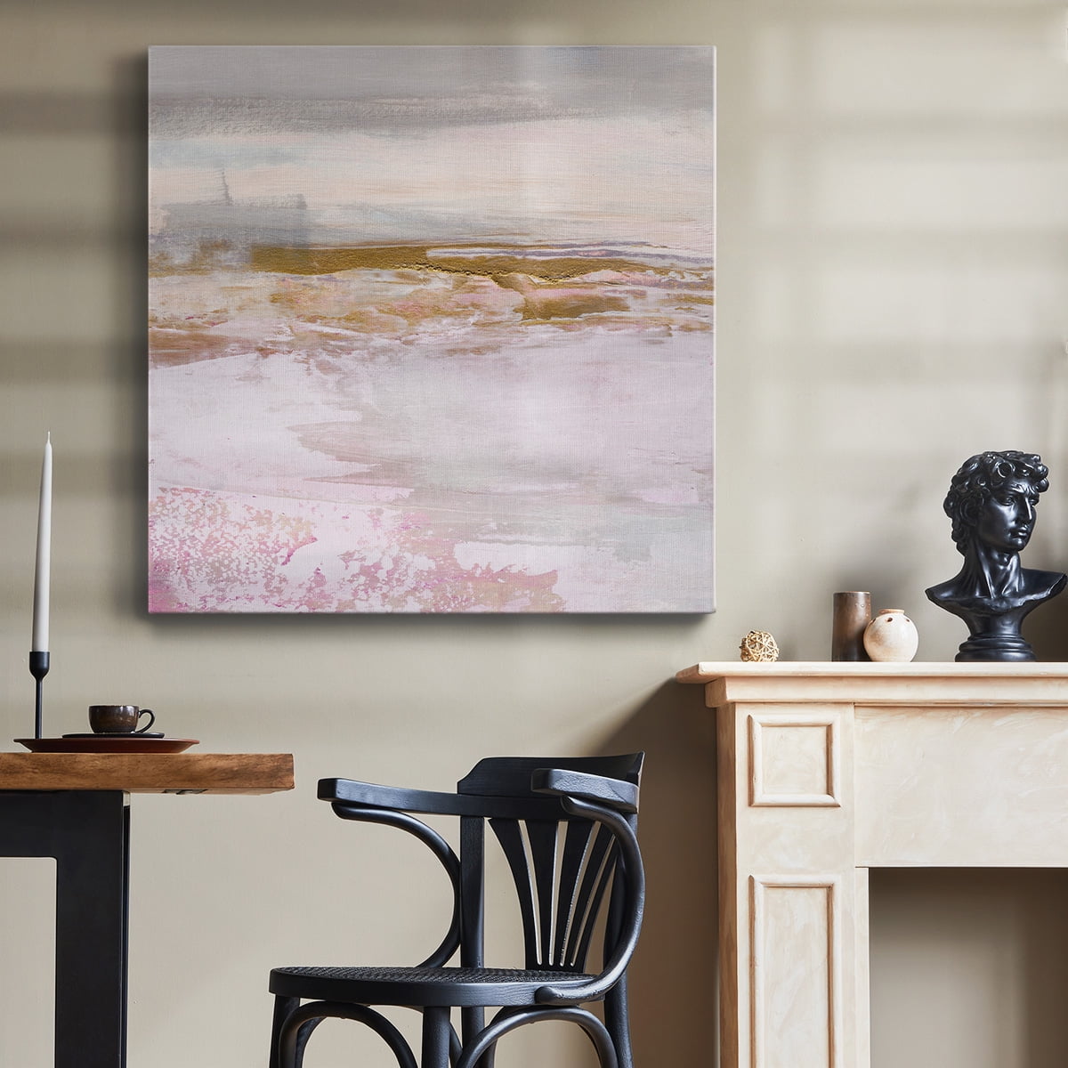 Wexford Home Magenta Skyline I-Premium Gallery Wrapped Canvas, 24" x 24" - Ready to Hang