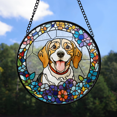 thumbnail image 3 of HOMYGIFTS Personalized Pet Stained Glass Suncatcher – Custom Dog or Cat Window Decor, 3 of 8