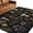 JetBlack,MossGreen,Crimson,Cream, variant on Area Rugs 5'x7', Mushroom Leaves Carpet Runner Indoor Outdoor Rugs Home Decor Aesthetic, Black Country Botanical Berry Flowers Non Slip Mats Washable Accent Rug for Living Room Bedroom