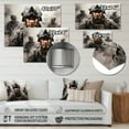 thumbnail image 4 of Designart "In The Military Line II" Army Metal Wall Art Prints, 4 of 5