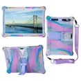 thumbnail image 2 of 10.1 Universal Case Soft Silicone Tablet Funda for 10 10.1 inch Android Tablet PC Soft Shockproof Cover Case L 9.45 W 6.42inch Colorful Purple-BELT 10.1 inch Tablet, 2 of 6