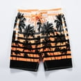 thumbnail image 4 of Aayomet Swimming Trunks for Men Large Shorts Enlarged Five Point Shorts Coconut Tree Digital Print Surfing Beach (Red, XXL), 4 of 4