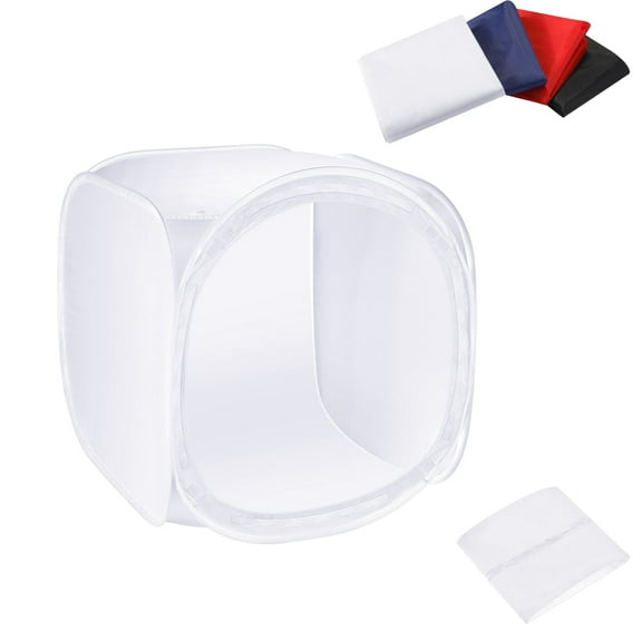 Neewer 24x24" Photo Studio Light Tent with 4 Backdrops (Red/Blue/Black/White), 60x60cm Diffusion Softbox for Product Photography
