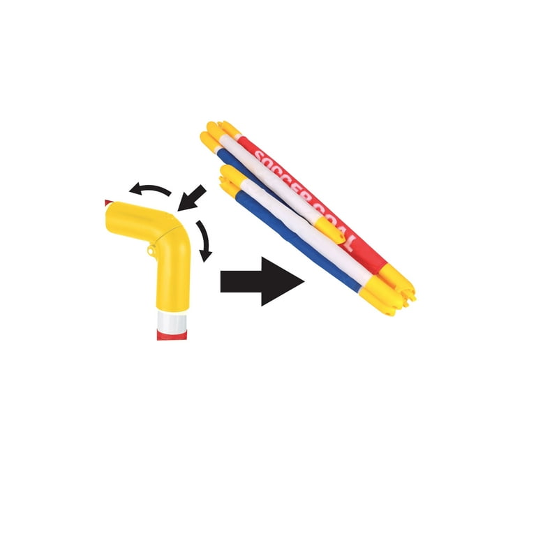 Play Day Foldable Soccer Set (2 Folding Goals, Ball, Inflating