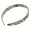 Silver Onyx Gray, variant on French Amie Wide 1/2" Handmade Celluloid Headband for Women