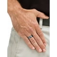 thumbnail image 4 of PalmBeach Jewelry Mens Tungsten Brushed Finish Bevel Edge Wedding Band (8mm), 4 of 6