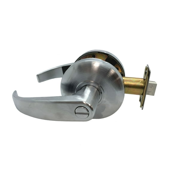 Cal-Royal RL20 26D Privacy Lever, Satin Chrome