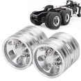 thumbnail image 1 of RC Car Wheel Rims, Alloy RC Car Wheel Hubs RC Trailer Front Rear Wheels with 7 Spokes for  1/14 Tractor Truck, 1 of 7