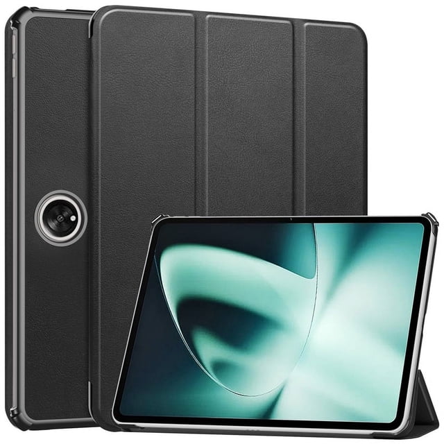 For OnePlus Pad 2023 Case 11.61 inch Folding Stand Smart Folio Tablet for OnePlus One Plus Pad Cover with Auto Sleep/Wake Kids Black For OnePlus Pad