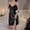Black, variant on Women Sleepwear Satin Nightgown Mini Chemise Short Nightwear Sleep Shirts for Women S Shirt Short Sleeve Gown Women Sleep Shirt Women Long Sleep Shirt Women plus Womens Duster Pant Set Nightshirts