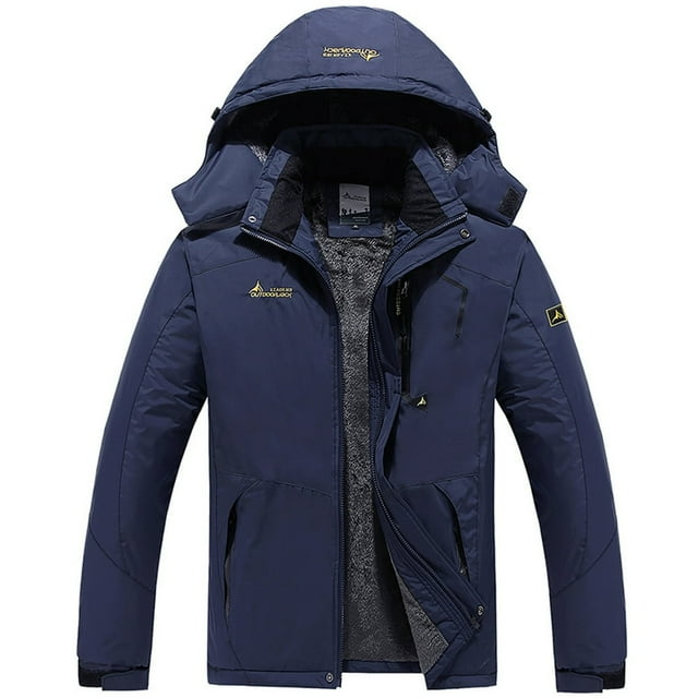 Manteaux pour Hommes Manteau Coupe-Vent Imperméable Chaud à Capuche Imperméable Manteaux de Planche à Neige