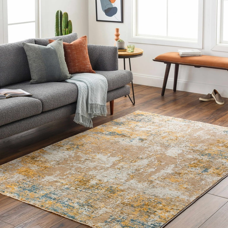 BoutiqueRugs Meads Contemporary Area Rug - Cream, Light Gray BoutiqueRugs Meads Contemporary Area Rug - Cream, Light Gray