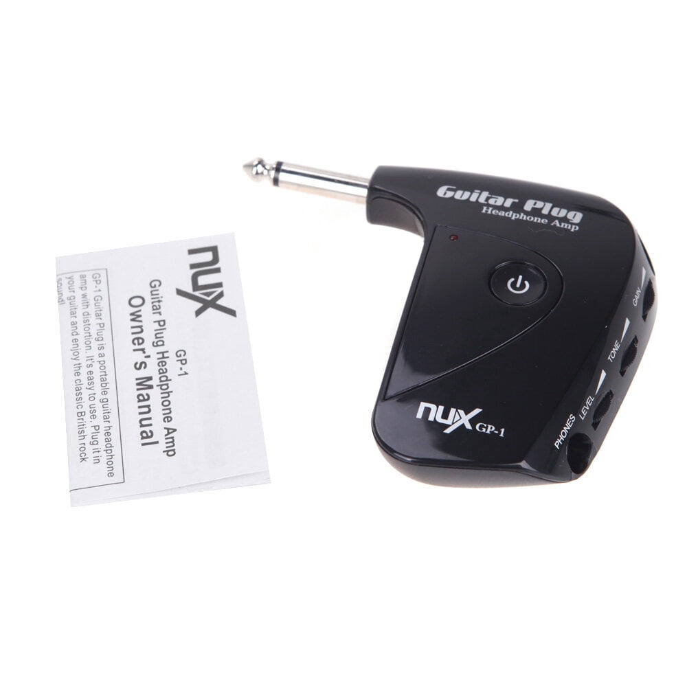 NUX GP-1 Electric Guitar Plug Mini Headphone Amp Built-in Distortion Effect Compact Portable