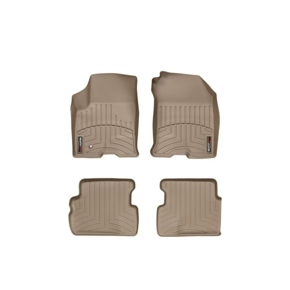 WeatherTech Custom Fit FloorLiners compatible with 2008-2011 Ford Focus - 1st & 2nd Row (2-pc. Rear Liner), Tan