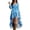 06-Blue696, variant on XIAONU Tie Dye Maxi Dress For Women Long Sleeve V Neck High Low Ruffle Hem Western Sundress