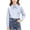Blue-A, variant on Girls Short Sleeve T Shirt White Polyester Top Breathable Crewneck Basic Tee Size 5,Size 5 T