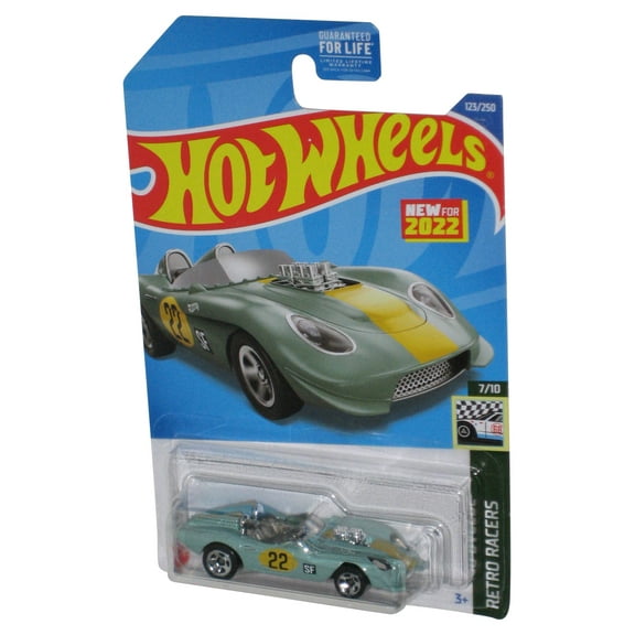 Hot Wheels Glory Chaser (2022) Retro Racers 7/10 Green Toy Car 123/250