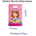 thumbnail image 2 of Sofia Princess Candy Treat Bag Goodie Birthday Gift Bags Party Favors Handles Snack Supplies, 2 of 4