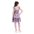 thumbnail image 2 of Kensie Girl Sleeveless Printed Soft Mesh Navy Dress, Sizes 4-16, 2 of 6