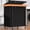 Black, variant on Laundry Hamper with Wheels,150L Leather Patchwork Clothes Hamper Black