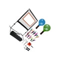 thumbnail image 4 of Langgg Comprehensive Practice Badminton Net For Backyard Portable Storage Bag With Rackets And Shuttlecocks Beaches 1 Red Rope, 4 of 6