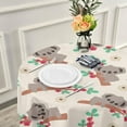 thumbnail image 6 of SKYSONIC Koala Round Tablecloth 60 Inch Waterproof Stain and Wrinkle Resistant Washable Decorative Table Covers for Kitchen Dining Tabletop Party Outdoor Picnic, 6 of 7