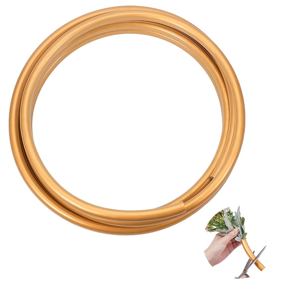 1set 5M PVC Aluminum-plastic Pipe Stage Decoration Props Hard Letterless Tube Goldenrod 15.5mm PVC