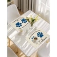 thumbnail image 5 of Cats Pawprints Placemats Set of 8, Yellow Black Buffalo Plaid Simple Beige Placemats for Dining Table, Place Mats for Kitchen Tabletop, Waterproof Wipeable Dining Table Mats Set, 5 of 9