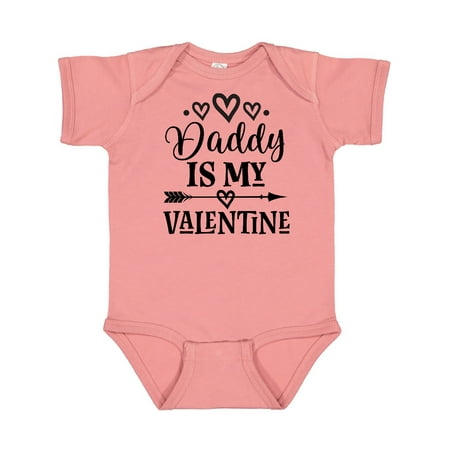 

Inktastic Daddy Is My Valentine Holiday Gift Baby Girl Bodysuit