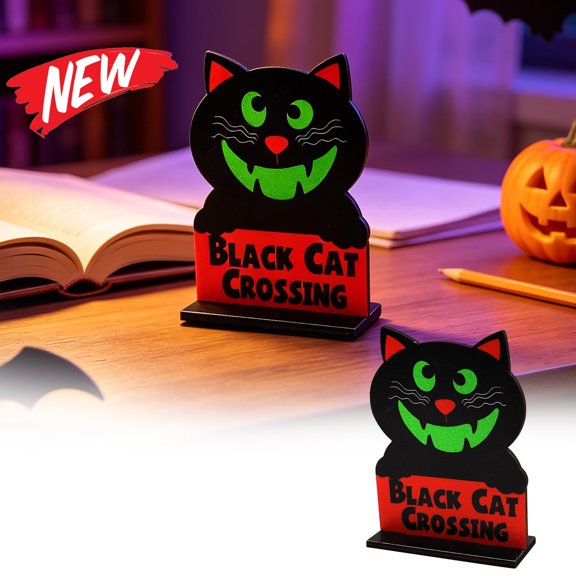 Halloween Decorations Savings, Wooden Halloween Tabletop Ornament with Spooky Ghost Pumpkin Witch Design, Halloween Decoration Indoor Display, Fall Holiday Decor, Wooden Craft Tabletop Centerpiece