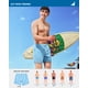 thumbnail image 5 of Trajes de baño SURF CUZ para hombre con forro compresor, azul claro, 5 of 8
