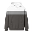 thumbnail image 6 of Sevevn Girls' Color Block Hoodie Pullover Long Sleeve Pocket Loose Fit Casual Hooded Sweatshirt, 6 of 6