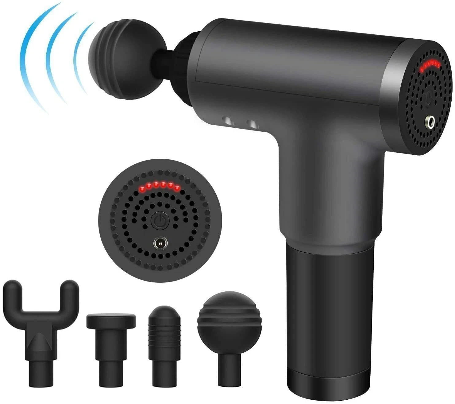4 Heads Deep Muscle Massage Gun Professional Grade Fascia Relaxer 6 Speed
