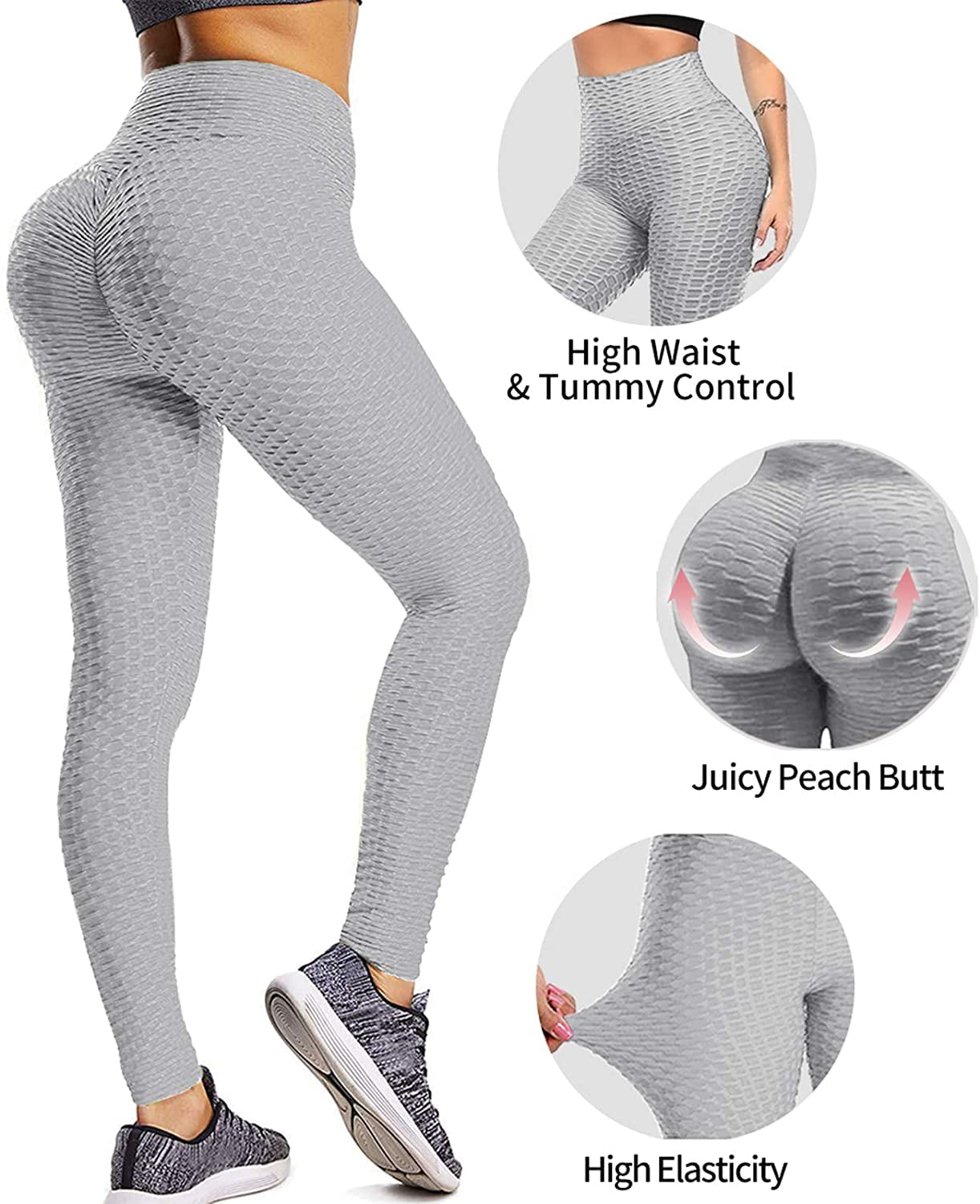 Womens High Waist Yoga Pants Tummy Control Slimming Booty Leggings Workout  Running Butt Lift Tights With Pockets Tights women cargo pants 
