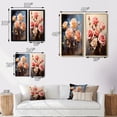 thumbnail image 4 of Designart "Peach Roses love expression I" Roses Framed Wall Art Set Of 2 - Peach Floral Frame Gallery Set For Office Decor, 4 of 6