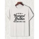 thumbnail image 2 of Camiseta con el logo del hermano menor, cuello redondo ligeramente elástico, estampado informal de verano con detalles de estampado, manga corta de corte regular para adultos, ideal para uso diario., 2 of 7