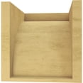 thumbnail image 4 of 9"W x 9"D x 9"H Wide Huntington Rough Cedar Woodgrain TimberThane Corbel, Primed Tan, 4 of 6