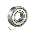 thumbnail image 3 of Deep Groove Ball Bearing 607Z Single Shield, 7mmx19mmx6mm Chrome Steel 5-Pack, 3 of 4
