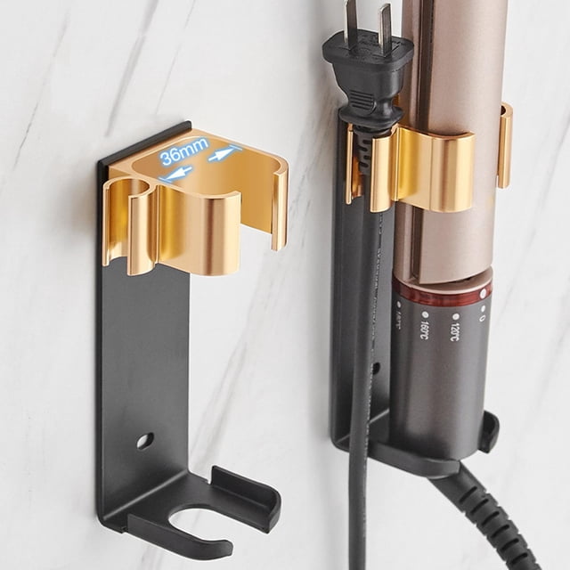 Soporte para Secador de pelo Colco Almacenamiento Dorado
