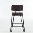 thumbnail image 3 of Vintage Brown Bar Stools with Anti - Slip Caps / Stable Seating for Home Bars, 3 of 6