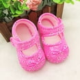 thumbnail image 2 of Infant Toddler Baby Girls Soft Sole Bowknot Cotton Crib Shoes, 2 of 5