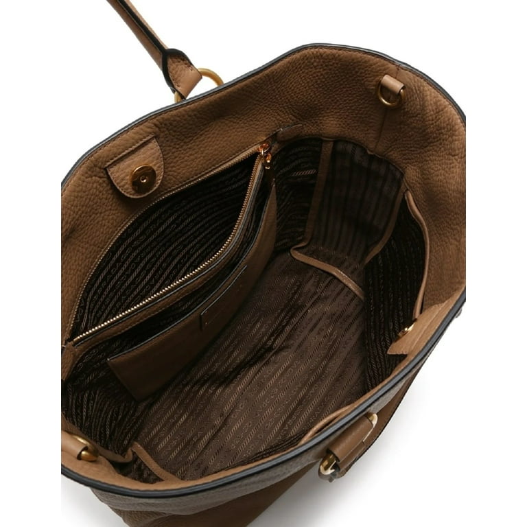 Prada Vitello Phenix Leather Shopping Tote Bag