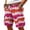 Hot Pink, variant on Men's Tie Dye Cargo Shorts With Multi-Pockets And Woven Belt Featuring Vintage Washed Effect For Summer Beach Hiking Streetwear Fashion Blue L