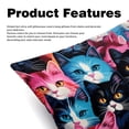 thumbnail image 2 of Cat Pillow Covers Inserts Set of 2, Bed Pillow with Unique Patterns,for Home and Office Decor, Available in 16x16, 18x18, and 20x20 Inches, 2 of 6