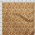 thumbnail image 4 of oneOone Rayon Orange Fabric Kids Floral Quilting Supplies Print Sewing Fabric By The Yard 56 Inch Wide, 4 of 4