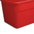 thumbnail image 3 of Sterilite Heavy Duty 30 Gallon Stacking Seasonal Storage Tote, Red (12 Pack), 3 of 5