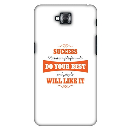 LG G Pro Lite D686 Case - Success Do Your Best, Hard Plastic Back Cover. Slim Profile Cute Printed Designer Snap on Case with Screen Cleaning